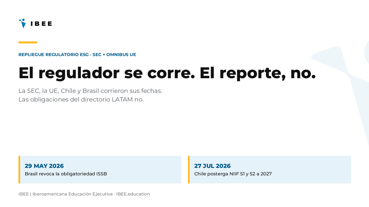 Reporte de sostenibilidad obligatorio en LATAM tras el repliegue de la SEC y la UE.